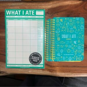 Knock Knock What I Ate pad and journals